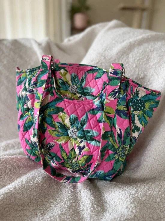 Y2K Vintage Vera Bradley Tropical Paradise Glenna Shoulder Bag Limited Release! - Picture 4 of 11
